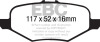 EBC Redstuff Brake Pad Sets