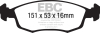 EBC Ultimax2 Brake Pad Sets