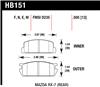 HAWK Blue 9012 Brake Pad Sets