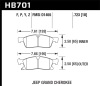 HAWK HPS 5.0 Brake Pad Sets